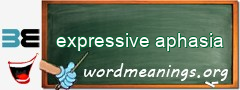 WordMeaning blackboard for expressive aphasia